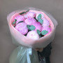 9 розовых пионов